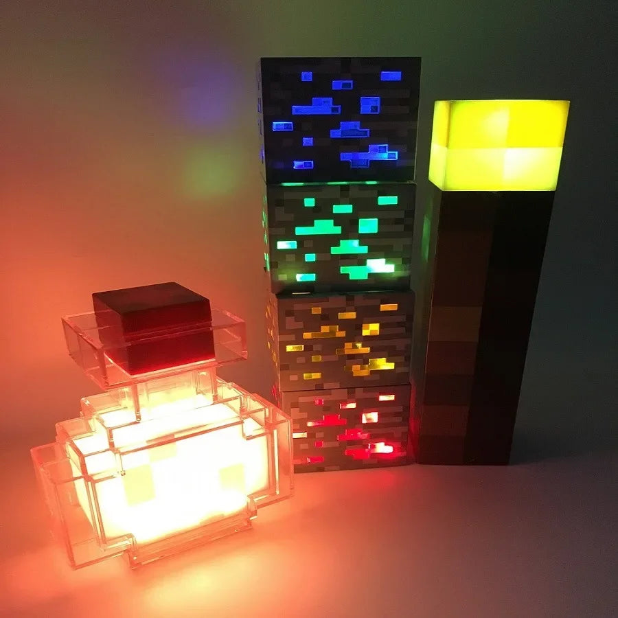 オリジナル ベッドサイド ランプ - Pixel Glow